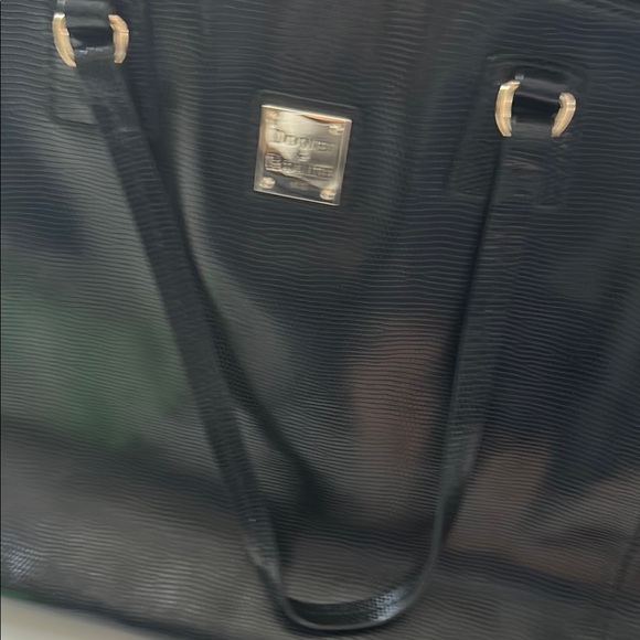 Dooney & Bourke Black Leather Tote Bag - Picture 9 of 14